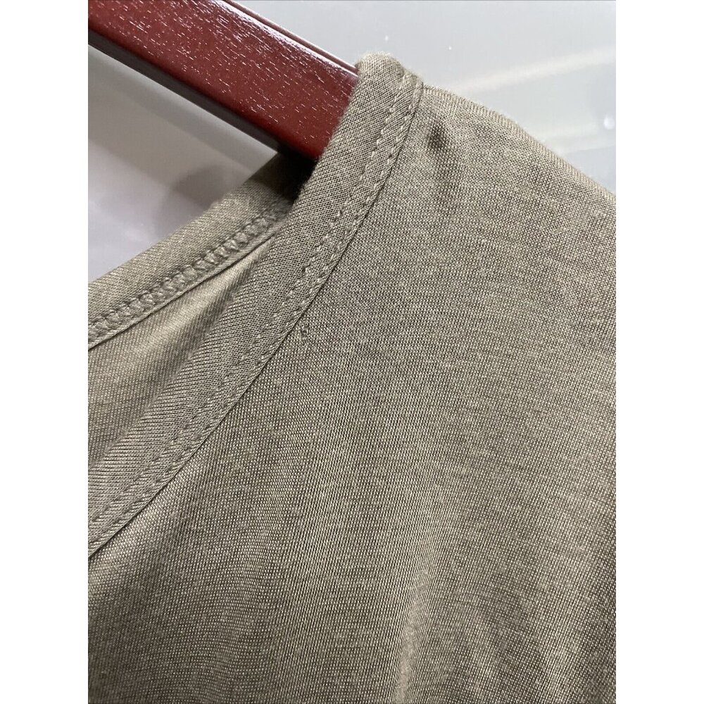 Helmut Lang Black & Khaki Color Block Asymmetric … - image 6